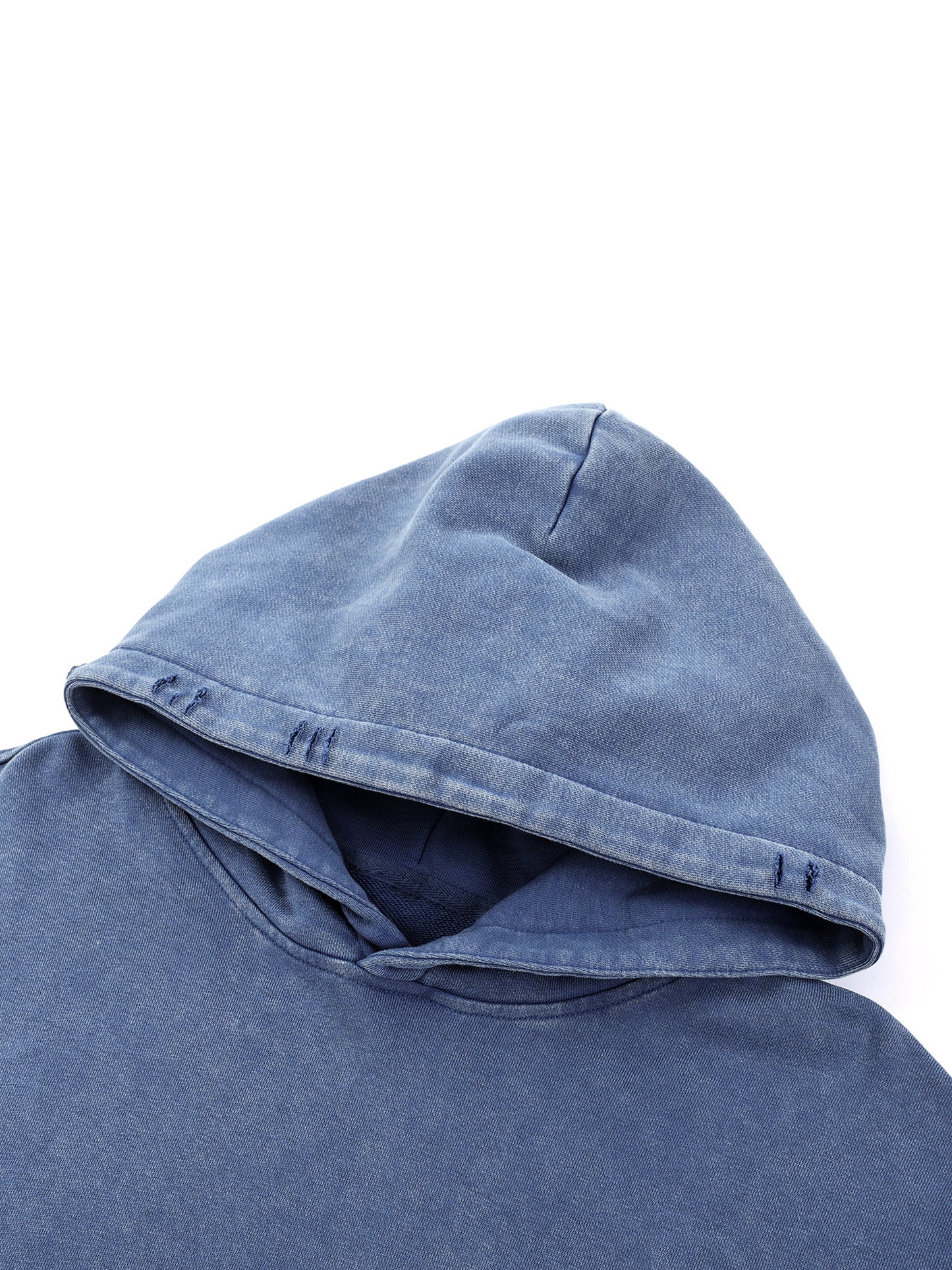 Sweatshirt,Street,Casual,Pure Cotton,Frayed,Pocket,Drop Shoulder,Hooded,Spring,Autumn