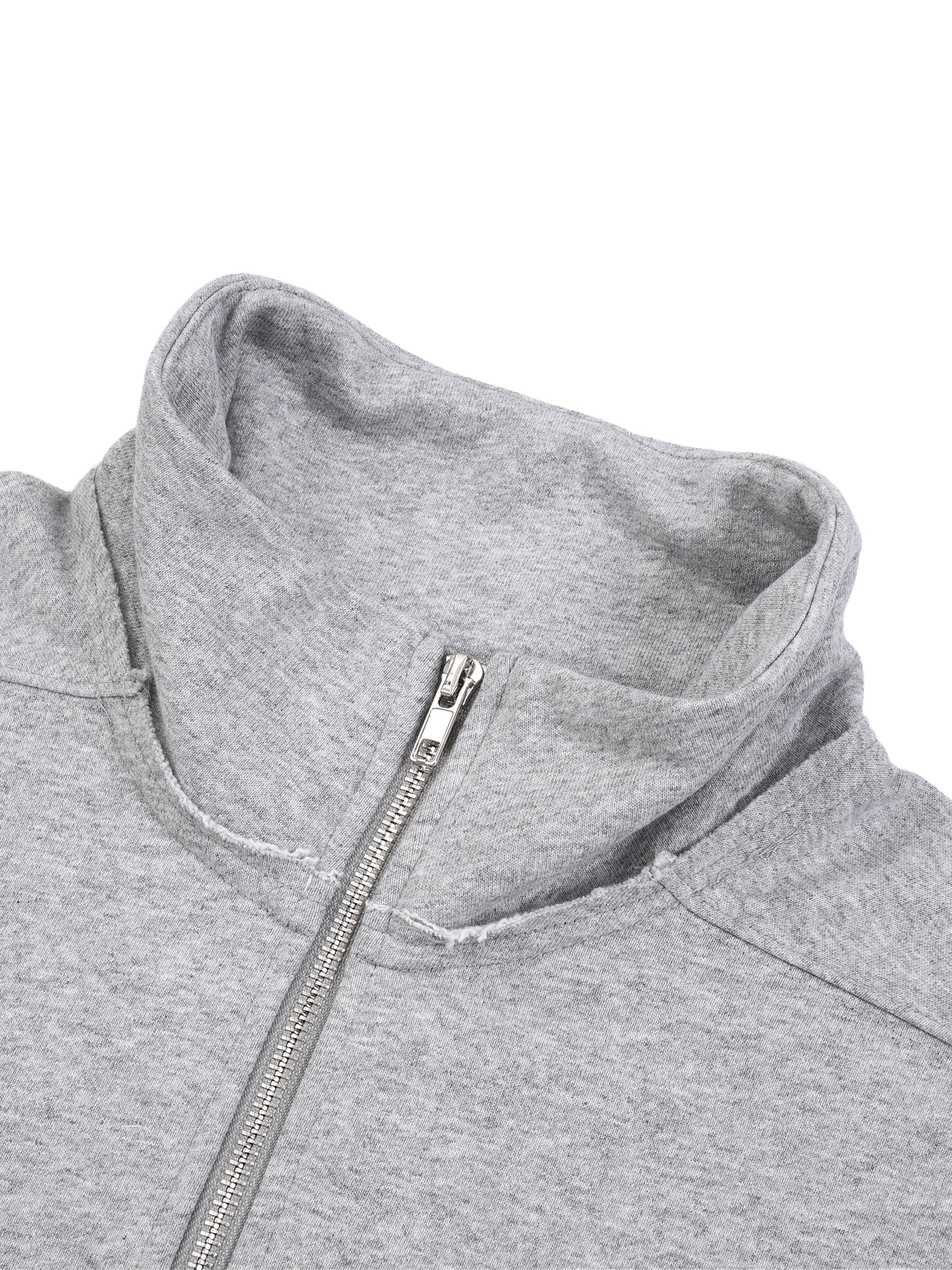 Sweatshirt,Casual,Preppy,Street,Cotton Blend,Zipper,Stand Collar,Autumn,Winter