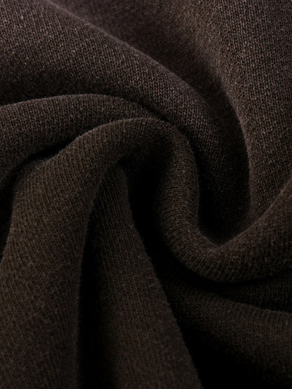 Sweatshirt,Casual,Street,Vintage,Cotton Blend,Washed,Long Sleeve,Stand Collar,Autumn,Spring