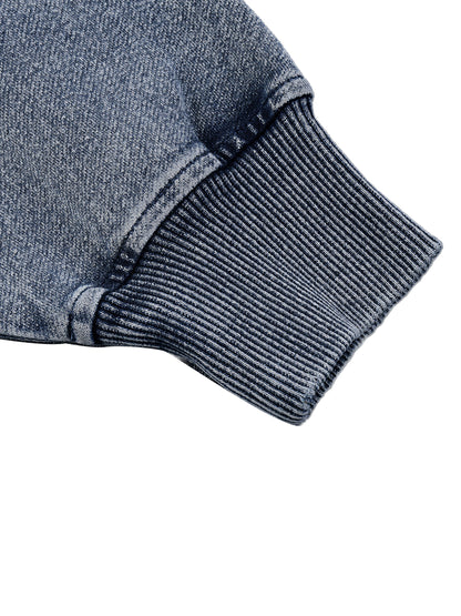 Sweatshirt,Casual,Sporty,Street,Daily Casual,Sport,Cotton Blend,Snow Wash,Long Sleeve,Drop Shoulder