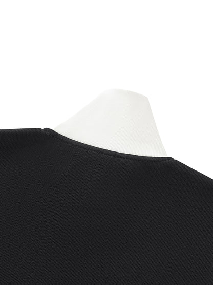 Contrast Side Stripe Fleece Track Jacket