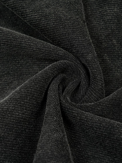 Snow Wash Drawstring Cotton Pants