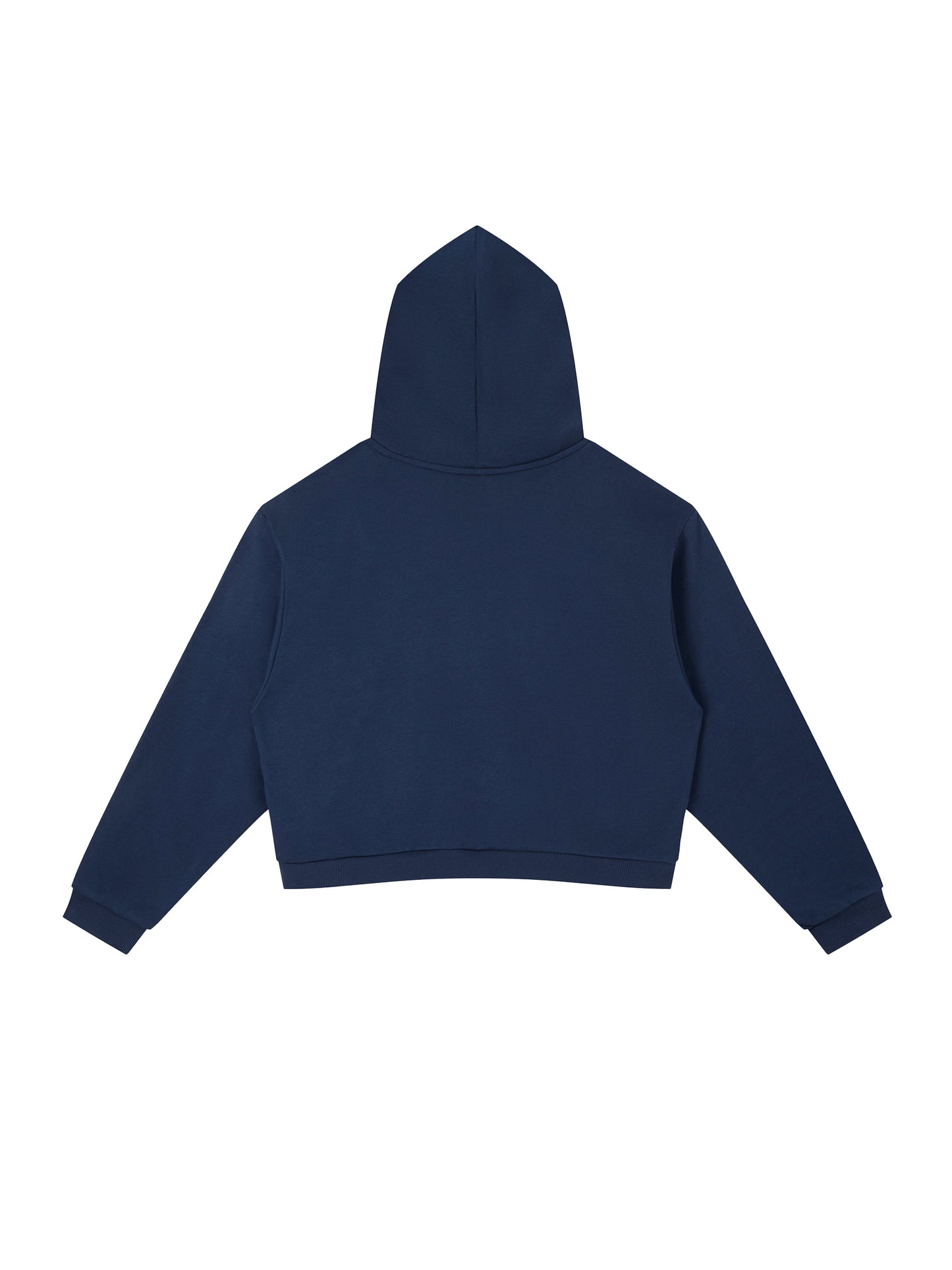 Contrast Side Stripe Cropped Hoodie