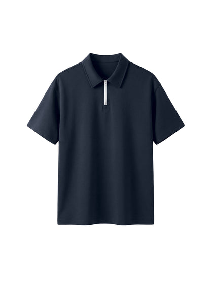 Unisex Quarter-Zip Polo Shirt