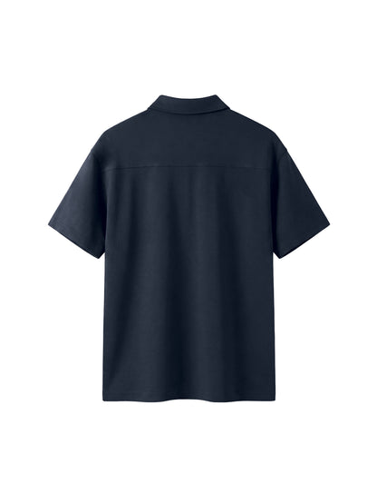 Unisex Quarter-Zip Polo Shirt